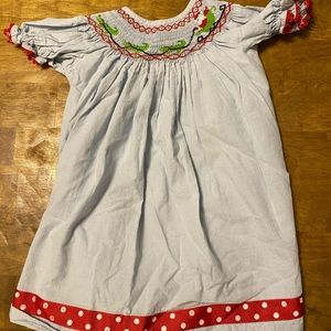 Shrimp and Grits Christmas Smocked Bishop